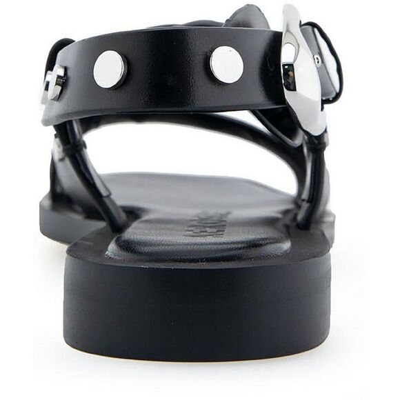 Aerosoles Womens St. Clair Black Leather Studded Slingback Sandals Shoes NWT - Picture 2 of 3